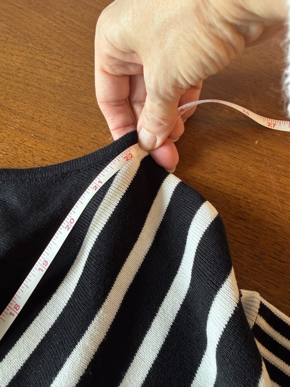 Active USA Black and White Striped Maxi Dress - Picture 11 of 12